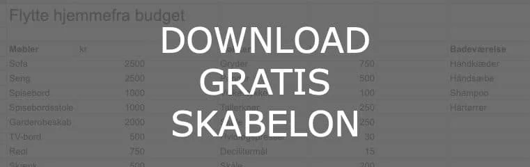 Download gratis flytte hjemmefra budget i Excel